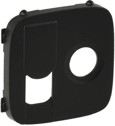 Лицевая панель Legrand Valena Allure для 2-м. розетки TV+RJ45 антрацит картинка